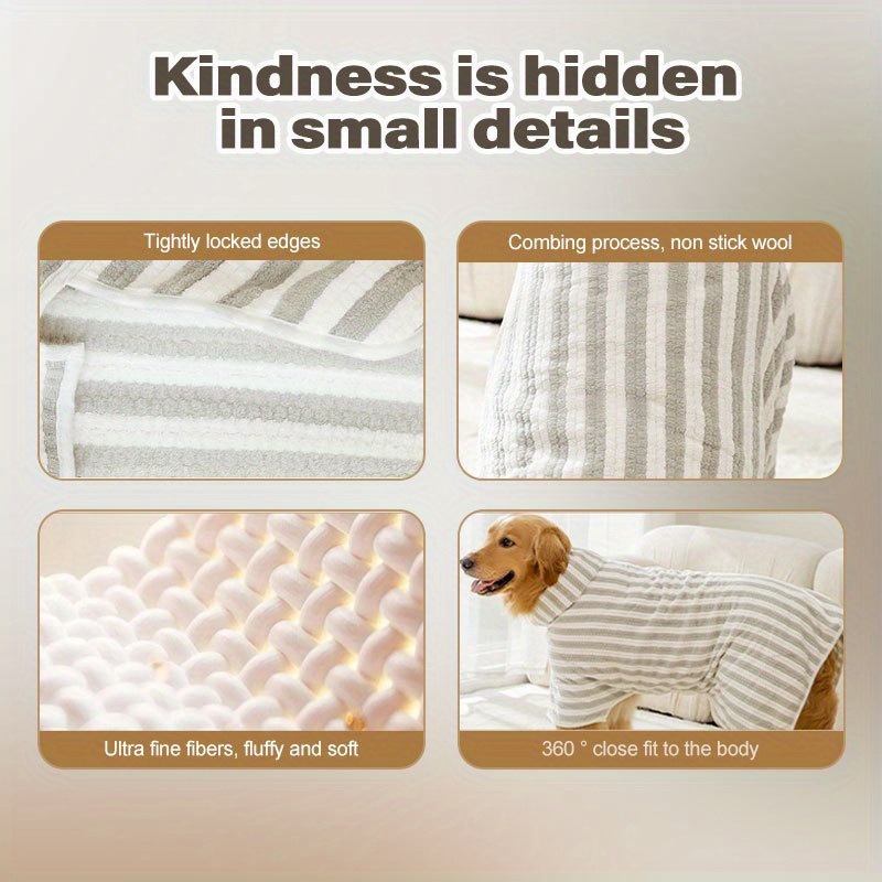 Quick Dry Absorbent Pet Bath Towel For Small Medium Large Dogs