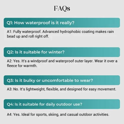 Fall New Arrivals-Outdoor Waterproof Sports Hooded Jacket– Windproof Breathable Sports Raincoat with Multi-Pockets, Durable & Abrasion-Resistant