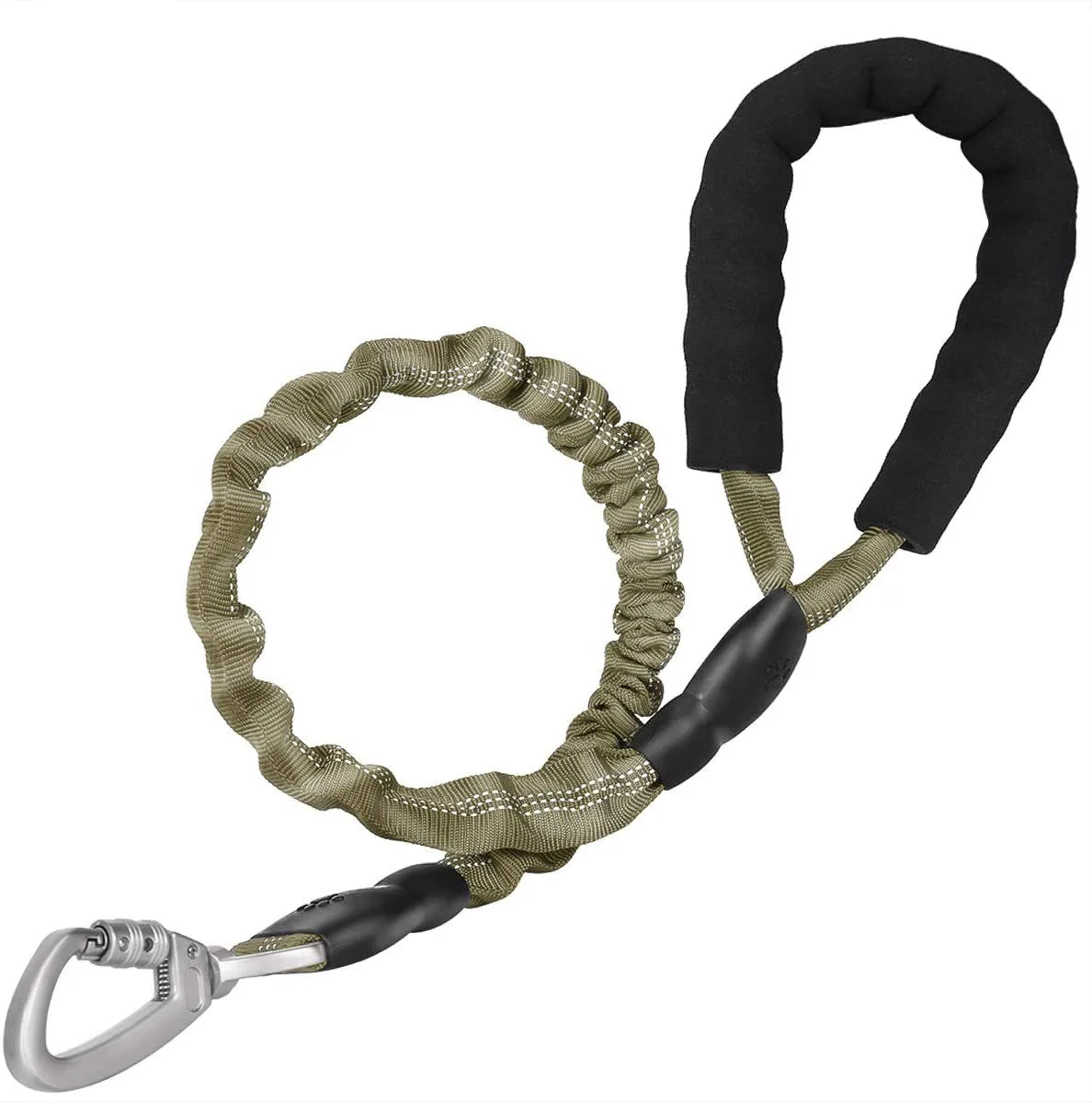 Elastic Reflective Dog Leash With Padded Handle For Medium Dogs And Cats Daily Walking