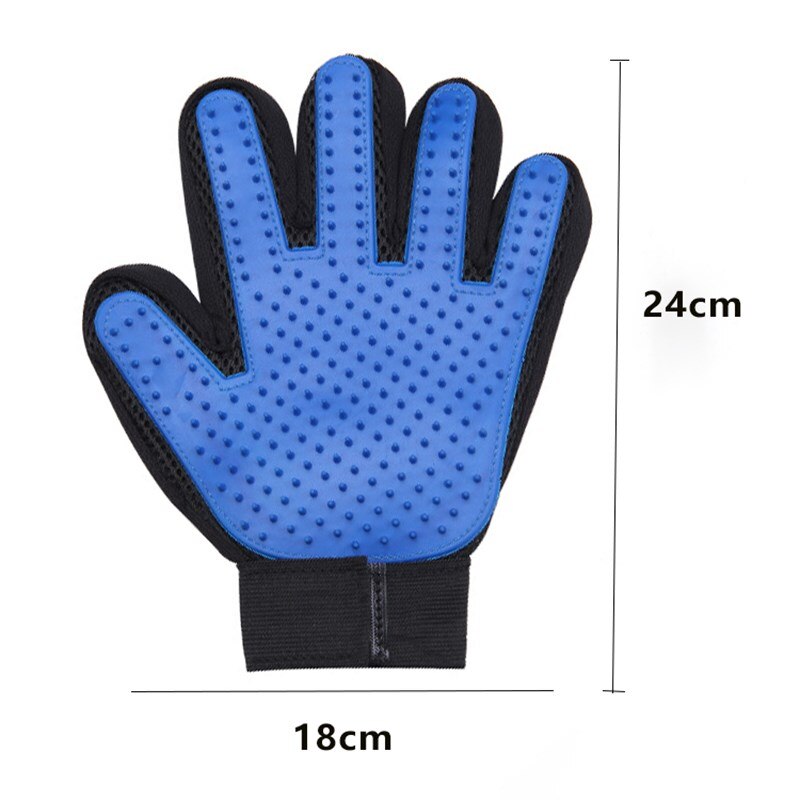Soft Silicone Grooming Glove Brush Efficient Hair Remover For Cats Pets
