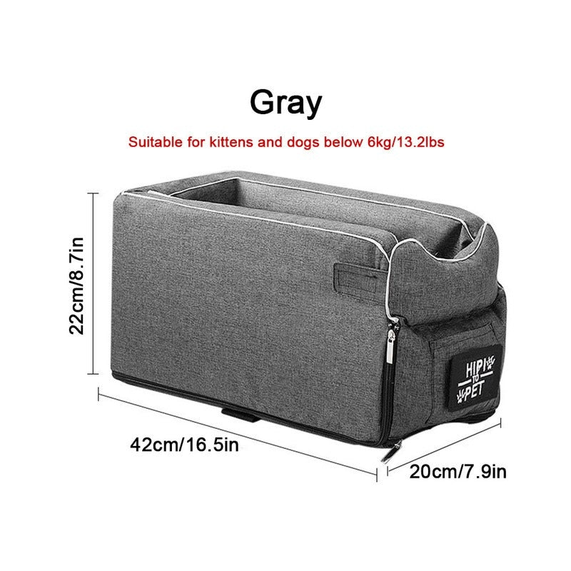 Dog Car Seat Bed Car Central Dog Car Seat Bed Portable Dog Carrier