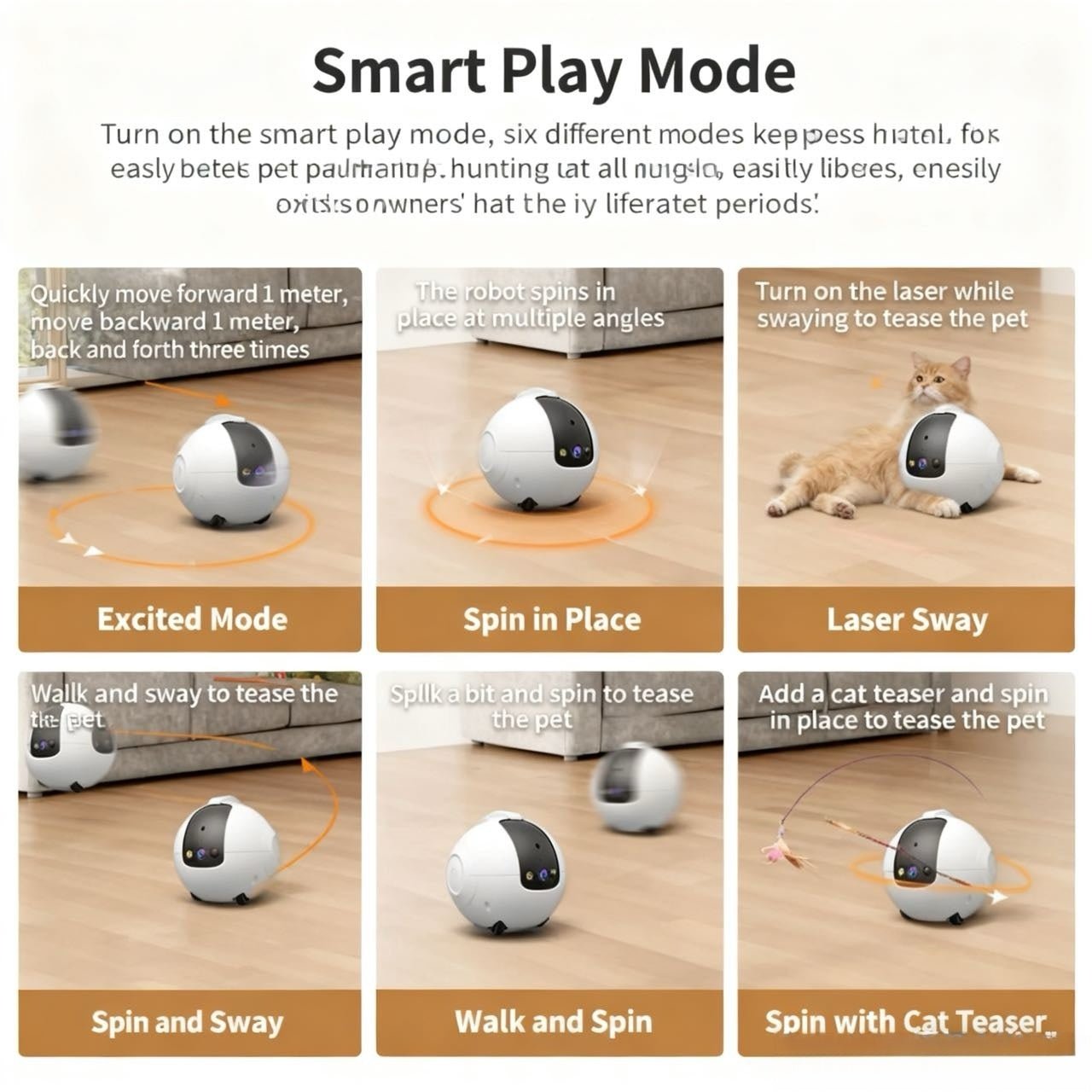 Goldenhour Indoor Pet Monitor - Your Watchful Eyes & Playful Pal, Anytime, Anywhere!