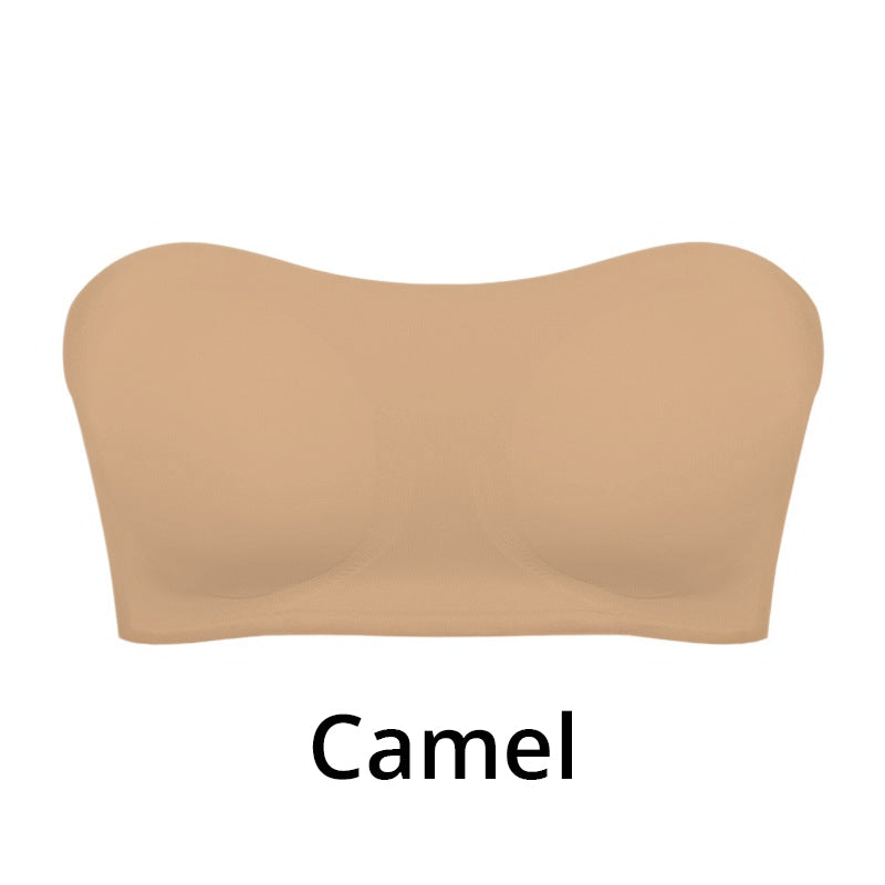 🌊 Strapless Wireless Bra, Side Closure Design, Removable Pads, Soft Breathable Nylon, 💫 No-Slip Grip All-Day Comfort. 49% OFF Today!