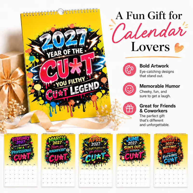 🛒 Mega Bargain 💥Funny Graffiti Wall Calendar