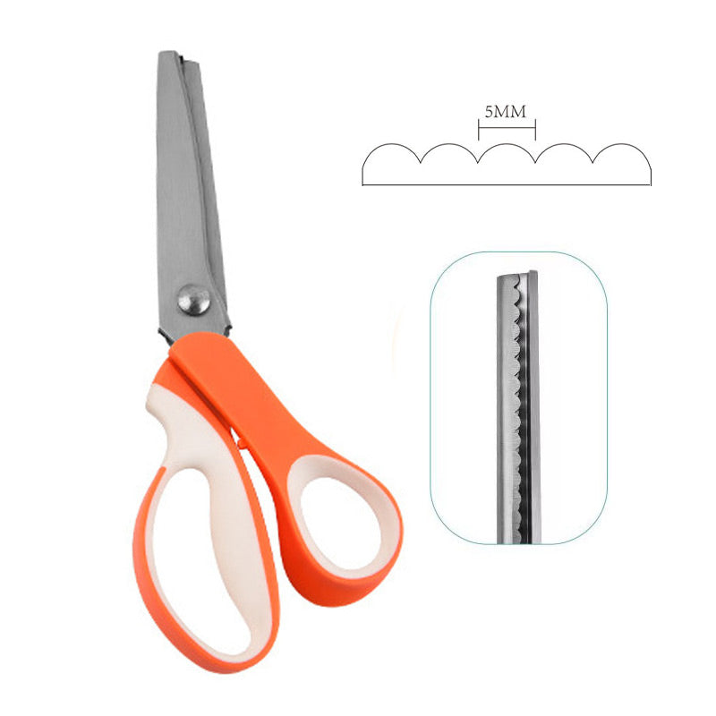 ✨ Time‑Limited Offer ⚡Multipurpose Pinking Shears Serrated Scissors