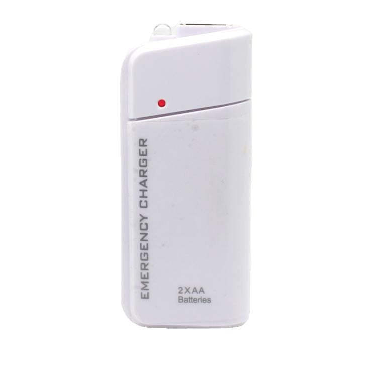 💰 Instant Discount ⏳Portable Emergency Phone Charger AA Battery Powered Power Bank with LED Flashlight