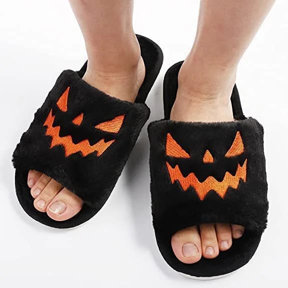 🔥2026 Heißer Verkauf 70% RABATT✨-🎃Halloween Kürbis Plüsch Hausschuhe