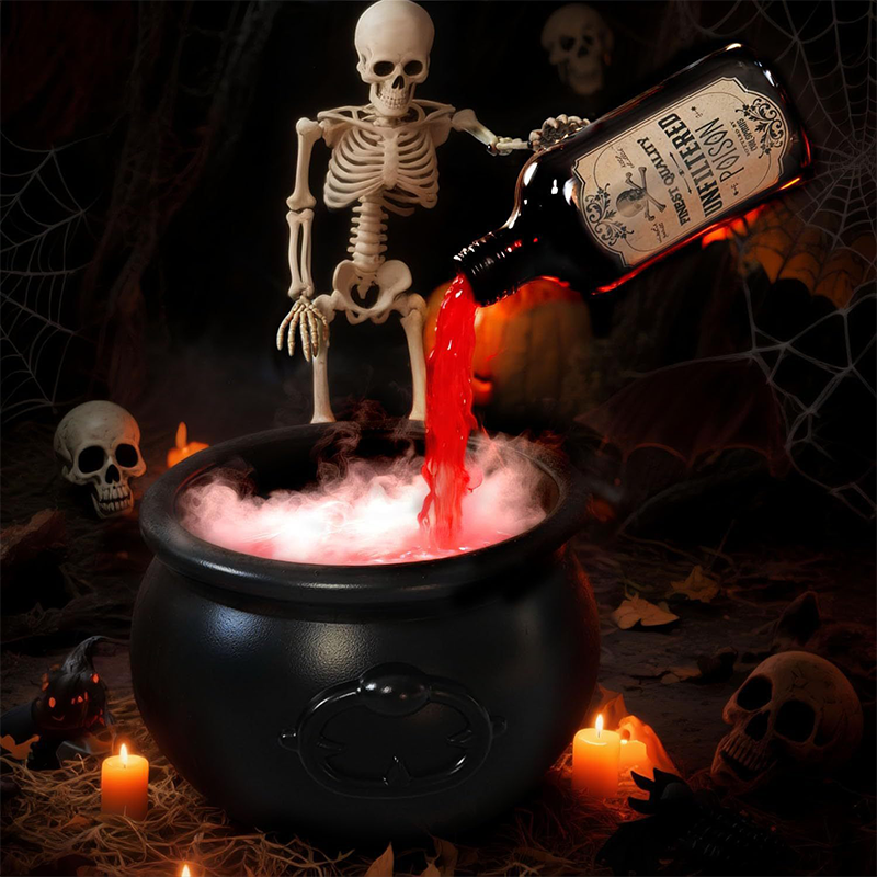 Dekorativer Hexenkessel zu Halloween