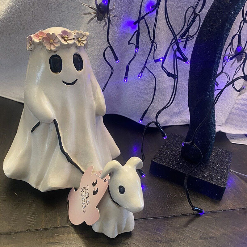 🔥Halloween Must-Haves👻Geisterwanderung Hundedenkmal – Einzigartige Halloween Garten- & Außendeko🐶