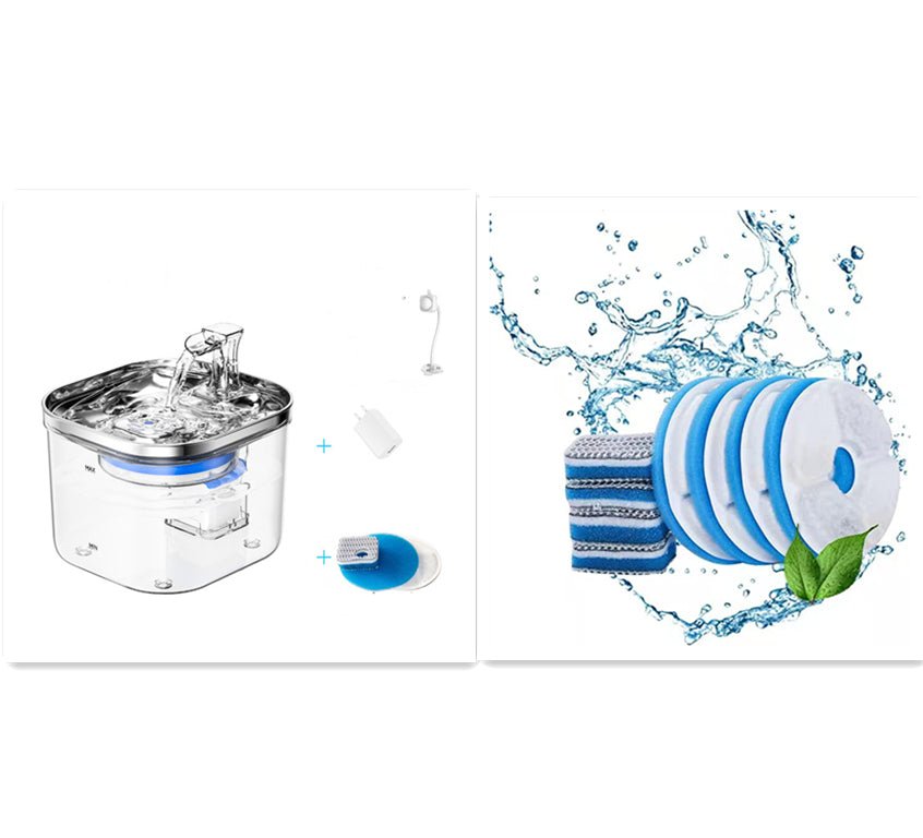 Stainless Steel Pet Water Fountain 2L