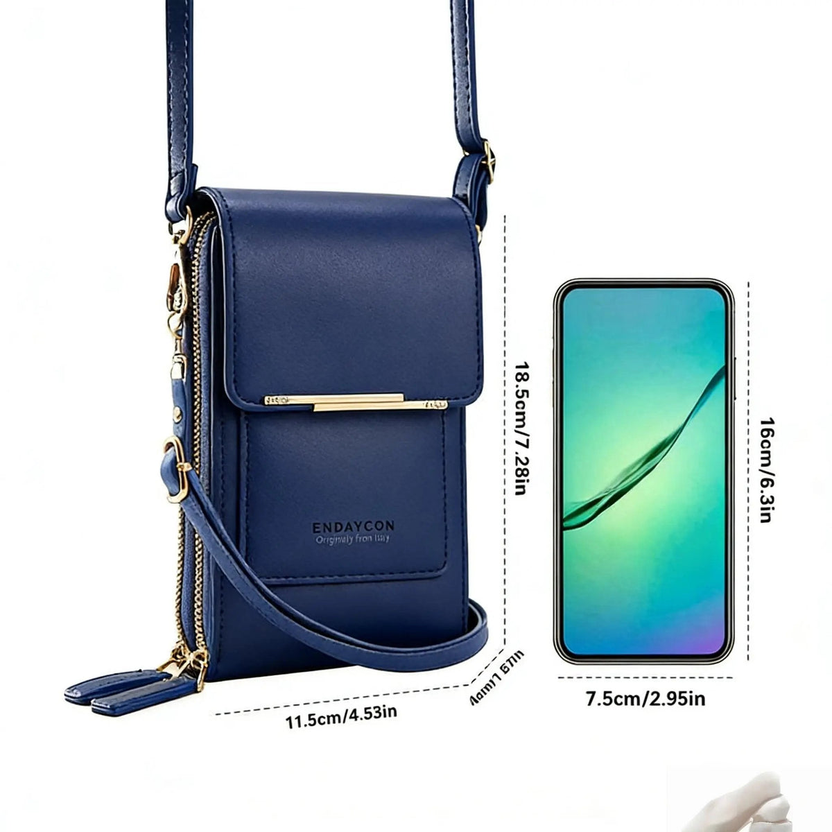 🏆Promoción último día: ¡50% DE DESCUENTO! 🔥 👜 Cartera cruzada sencilla y elegante para teléfono con pantalla táctil para mujer