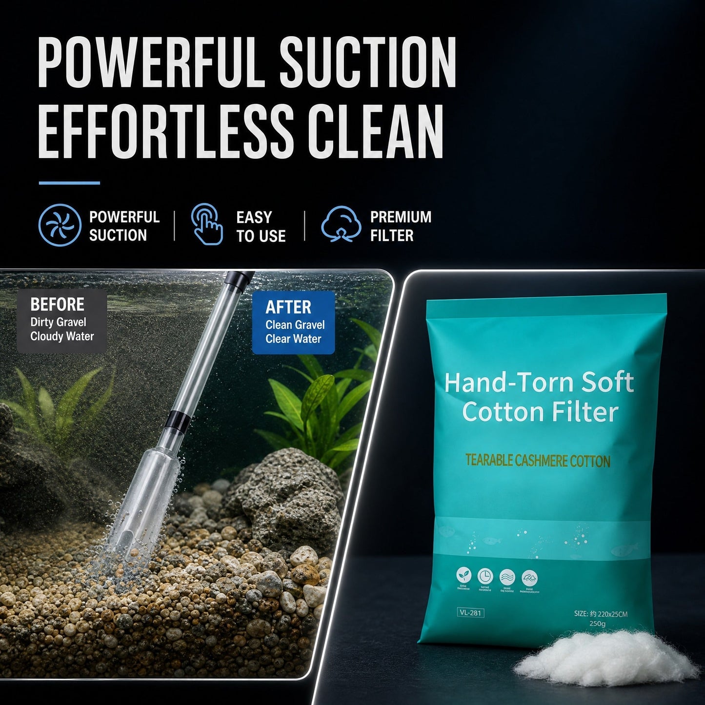 Electric Aquarium Gravel Cleaner