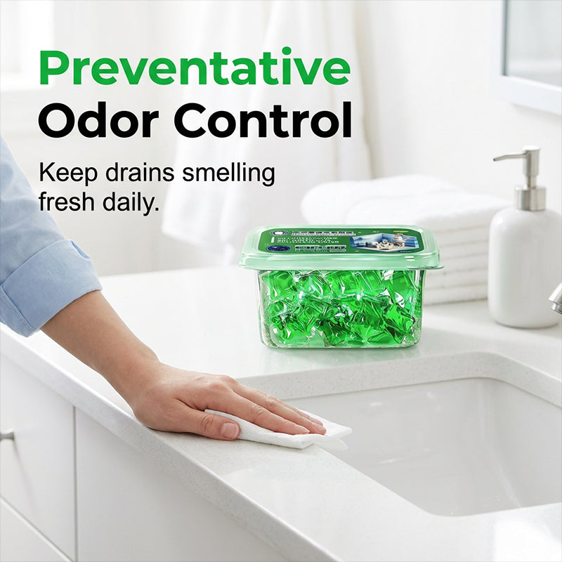 🥳REBAJAS 2026🥳💞¡50 MIL UNIDADES VENDIDAS!｜Cápsulas desodorantes para desagües – Fórmula de bioenzimas que neutraliza los olores de raíz. Aroma fresco al instante, sin químicos agresivos. Di adiós a los olores embarazosos. 🚰✅