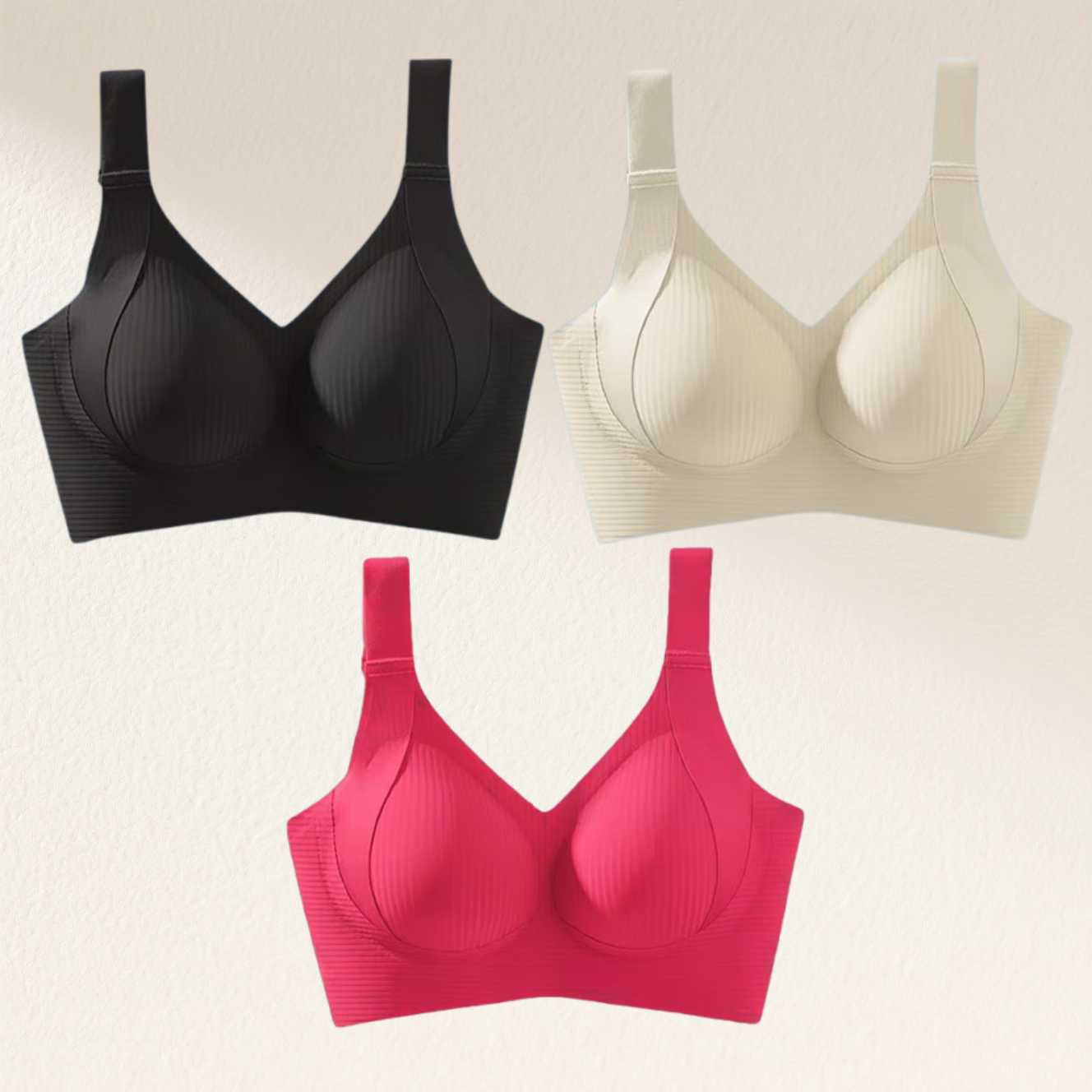 ⏰Last Day: Buy 1 Get 3🔥Comfortable Wireless Full Coverage Jelly Smoothing Super Bra 2.0👙 All-Day Comfort No More Sagging👍