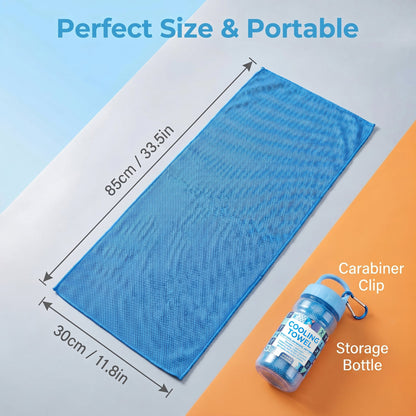 🎁Last Day Buy 1 Get 1 Free (Each only ￡3.49)🔥Cold Sweat Towel You Can Use Anywhere, Anytime! Reusable Soft Absorbent Cooling Portable