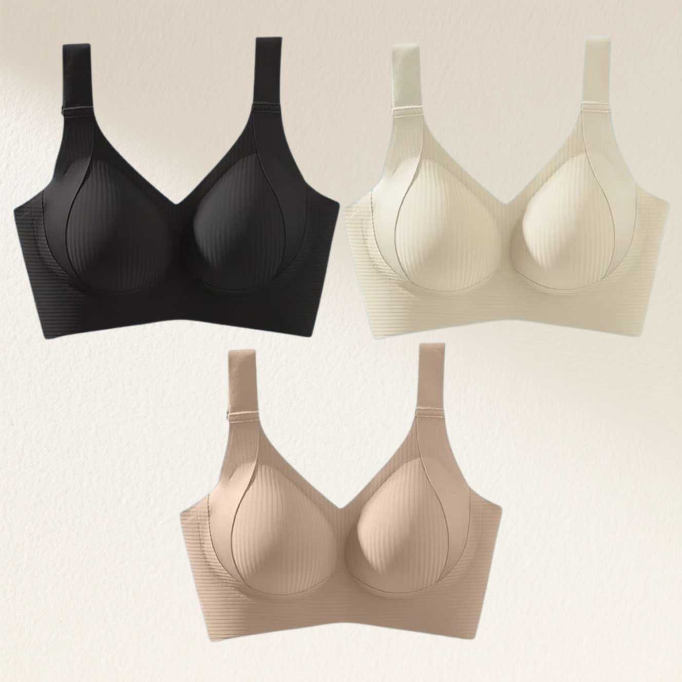 ⏰Last Day: Buy 1 Get 3🔥Comfortable Wireless Full Coverage Jelly Smoothing Super Bra 2.0👙 All-Day Comfort No More Sagging👍