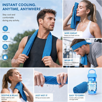 🔥2026 Summer Hot Sale - BUY 1 GET 1 FREE!!⚡50K+ SOLD!❄️Cold Sweat Towel You Can Use Anywhere, Anytime! Reusable Soft Absorbent Cooling Portable– UK Ready! 🇬🇧