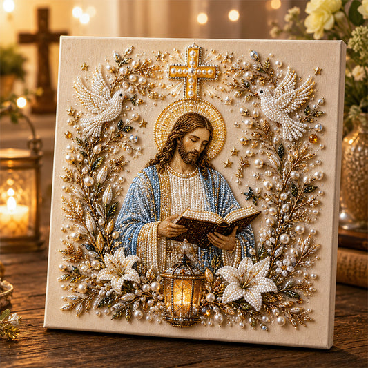 🎊49% Savings Limited Offer🎊DIY Jesus Pearl Art Religious Home Decor Kit