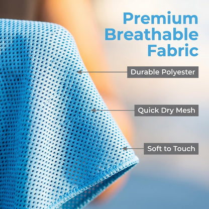 🎁❄️Last Day Buy 1 Get 1 Free (Each only ￡3.49)❄️Cold Sweat Towel You Can Use Anywhere, Anytime! Reusable Soft Absorbent Cooling Portable