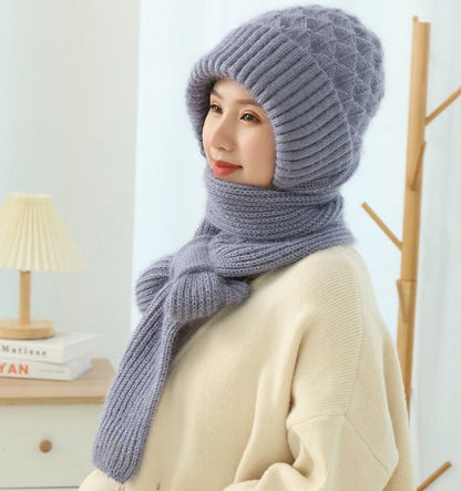 🎁Early Christmas Sale-49% OFF🎄Winter Versatile Knitted Hooded Scarf For Women