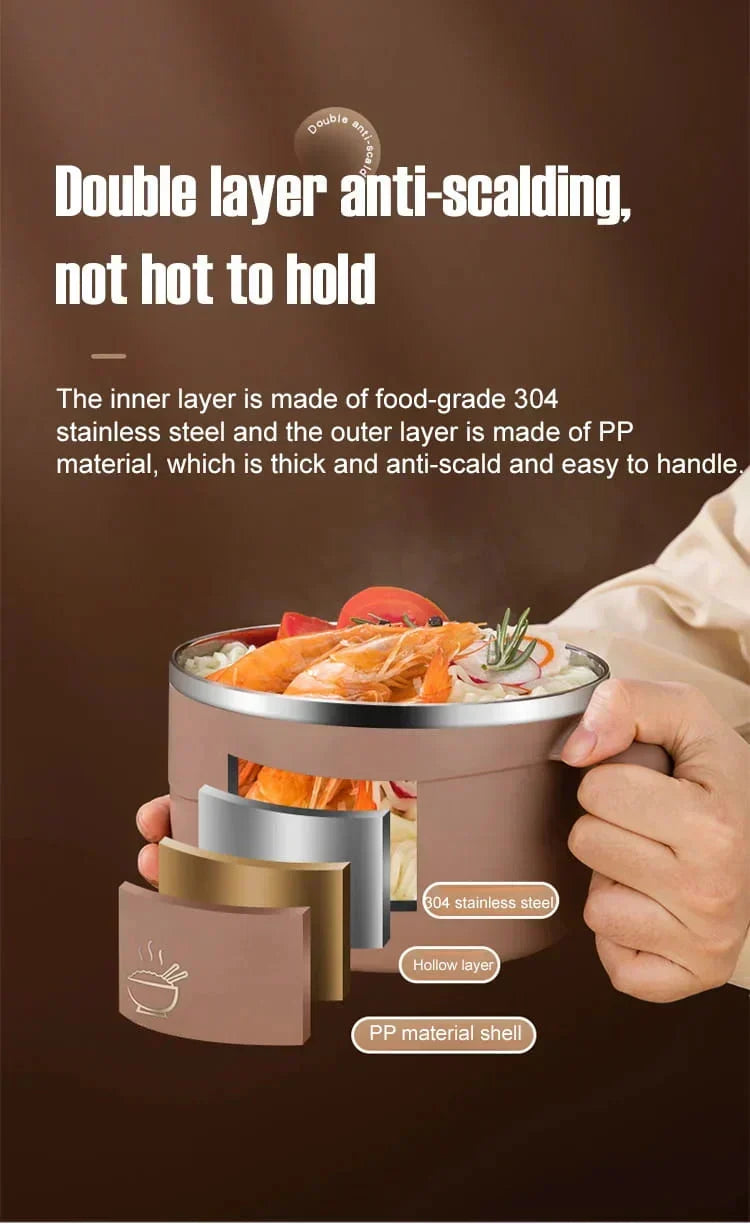 🍲50% OFF!🍜304 Stainless Steel Insulated Ramen Bowl🔥