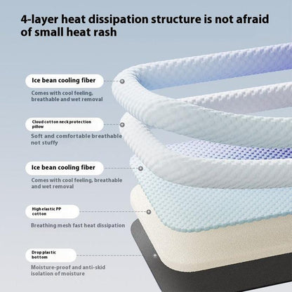 Gradient Ice Silk Pet Cooling Pad Washable Summer Mat For Dogs Cats Indoor Travel
