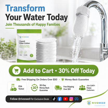 🥳2026 TOP-ANGEBOT🥳💞ÜBER 50.000 VERKÄUFE! 🚰💧 50% RABATT! Spritzschutz Küchenarmatur Baumwollfilter – Mehrlagige PP-Baumwolle entfernt Rost, Sedimente & Verunreinigungen. Schützt Ihr Leitungswasser – sauberer, sicherer, besserer Geschmack! 🛡️✨