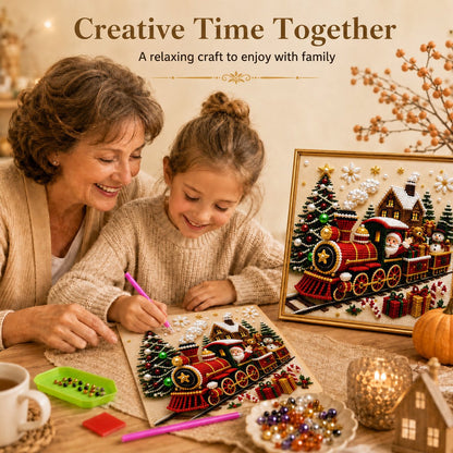 Premium 3D Pearl Christmas DIY Wall Art Kit