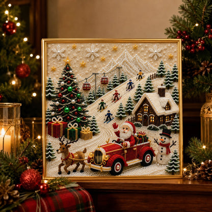 Premium 3D Pearl Christmas DIY Wall Art Kit