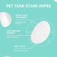 130pcs Pet Cleaning Tear Marks Wipe