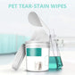 130pcs Pet Cleaning Tear Marks Wipe