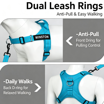 Adjustable Anti Pull Vest Harness For Medium Large Dogs