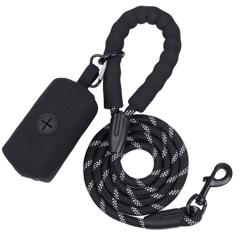 1.5M Large Dog Leash With Waste Poop Bag