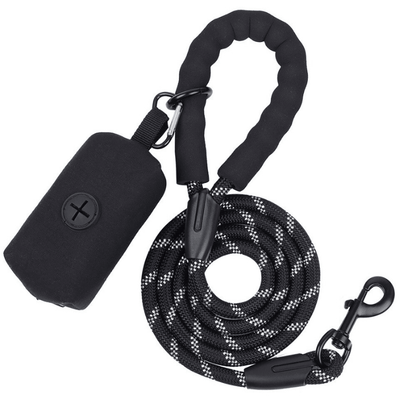 1.5M Large Dog Leash With Waste Poop Bag