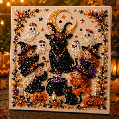 Premium 3D Pearl Halloween DIY Wall Decor Kit