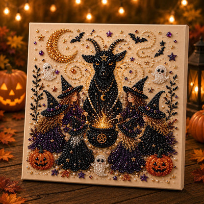 Premium 3D Pearl Halloween DIY Wall Decor Kit
