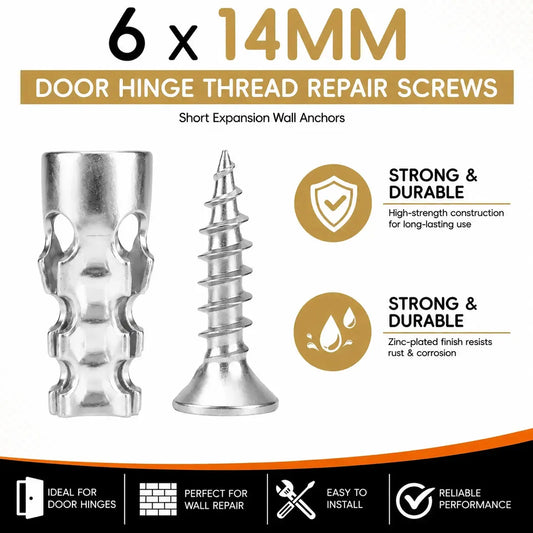 🛠️🔩 Anclajes autoperforantes para yeso con tornillos - Kit de accesorios de fijación de pared de fácil instalación🪨