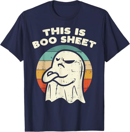 👻This Is Boo Sheet Ghost Retro Halloween Costume Unisex T Shirt👕