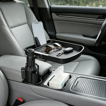 💰 Descuento instantáneo ⏳ Expansor de portavasos para coche con bandeja