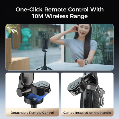 🔥Hot Sale 50% OFF🔥4-in-1 360° Rotating Magnetic Selfie Stick & Phone Tripod