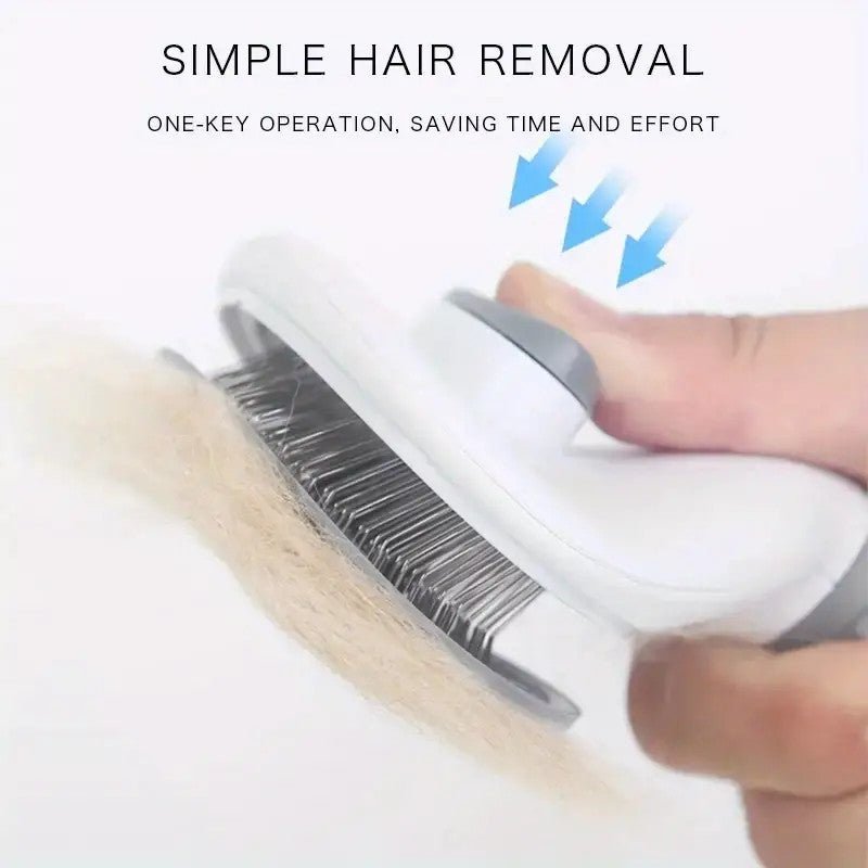 Brush for Shedding and Grooming, One-Click Remove