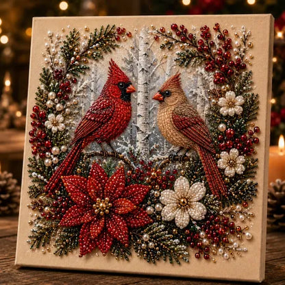 🔥49% Limited Time Discount🔥Cardinal Winter Pearl Art DIY Home Craft Kit