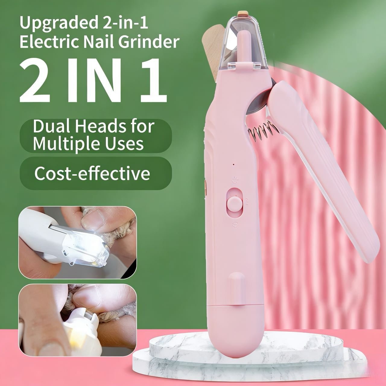 2-in-1 LED Pet Nail Trimmer