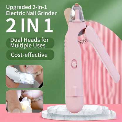 2-in-1 LED Pet Nail Trimmer
