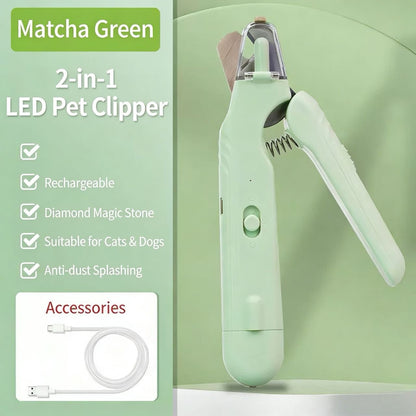 2-in-1 LED Pet Nail Trimmer