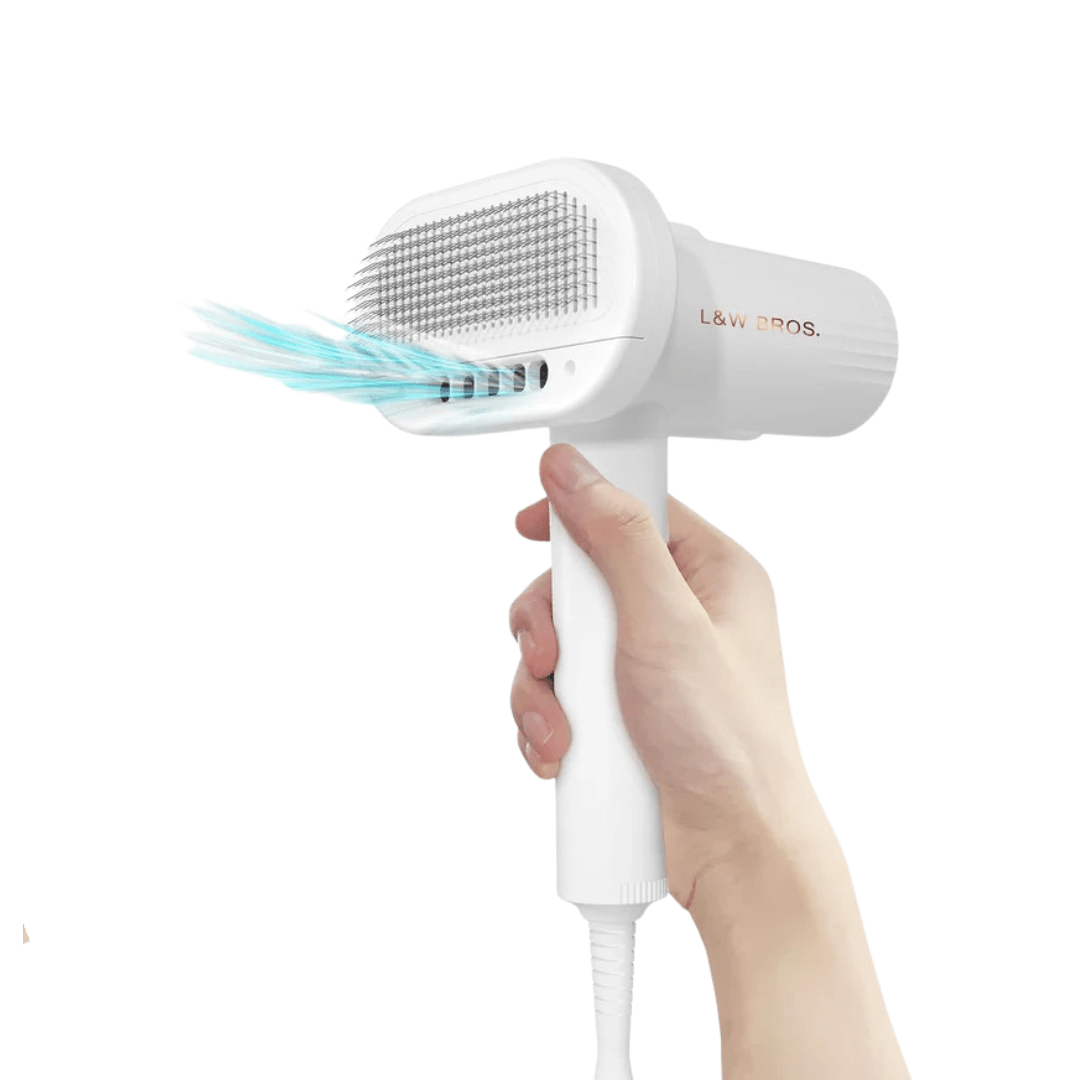 L&W BROS 2-in 1 Overheating Protection Low Noise Dryer for Small Dogs