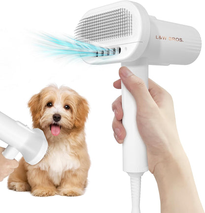 L&W BROS 2-in 1 Overheating Protection Low Noise Dryer for Small Dogs