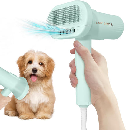 L&W BROS 2-in 1 Overheating Protection Low Noise Dryer for Small Dogs