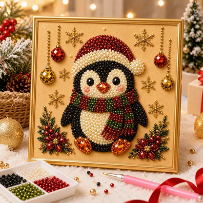 Framed Holiday Pearl Painting DIY Kit For Beginners