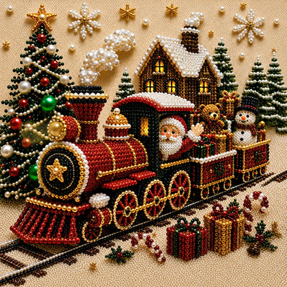 Framed Christmas Pearl Diamond DIY Art Kit